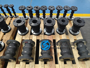 Custom full-coated rubber expansion joint for vibration damping and Trelleborg replacement